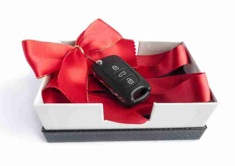 Holiday Car Buying: How Dealerships Can Use This Season To Their Advantage 6 Car Keys in a Gift Box
