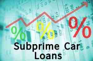 Subprime Car Loans Graphic