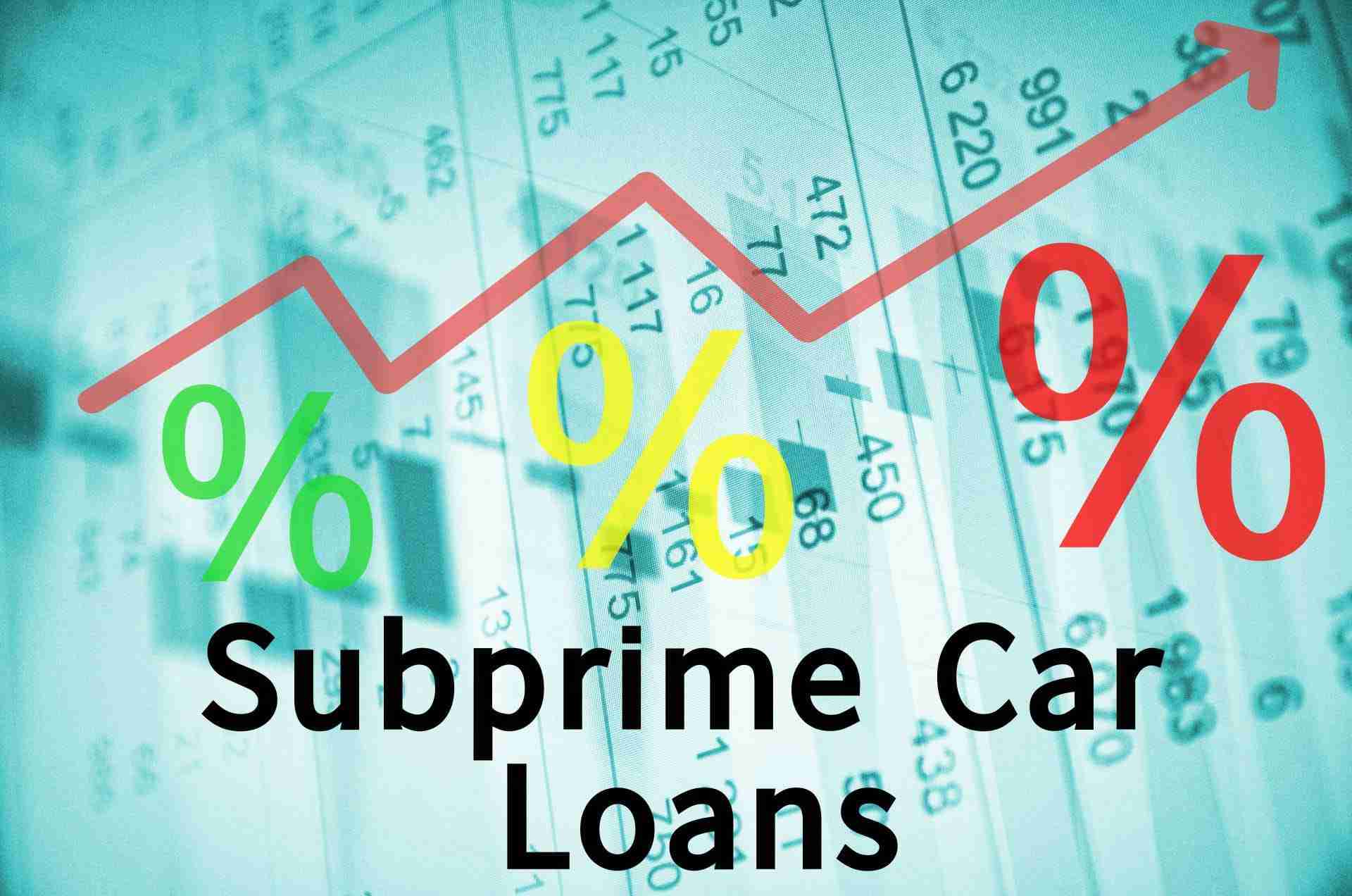 Subprime Car Loans Graphic