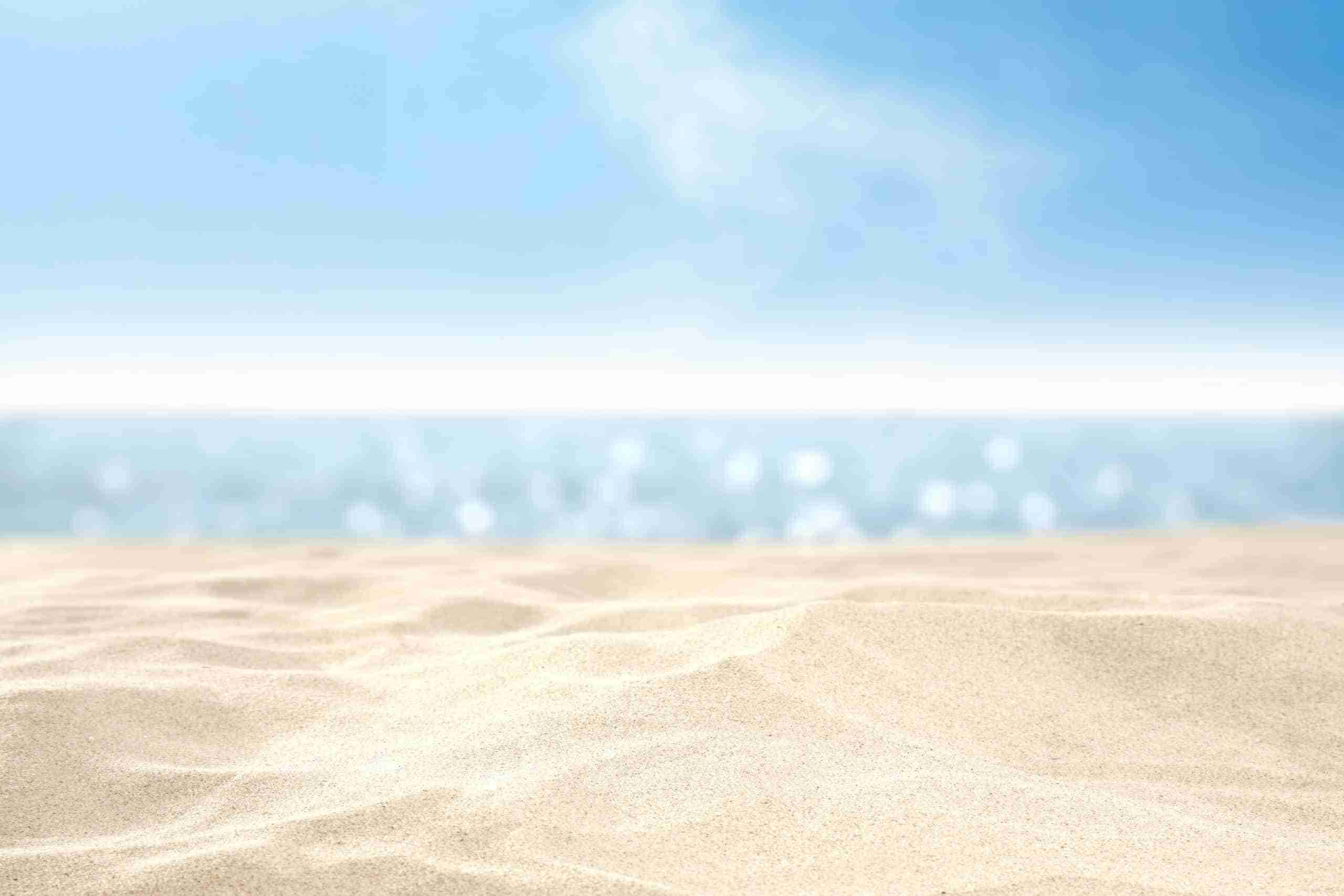 Summertime picture of beach and ocean.