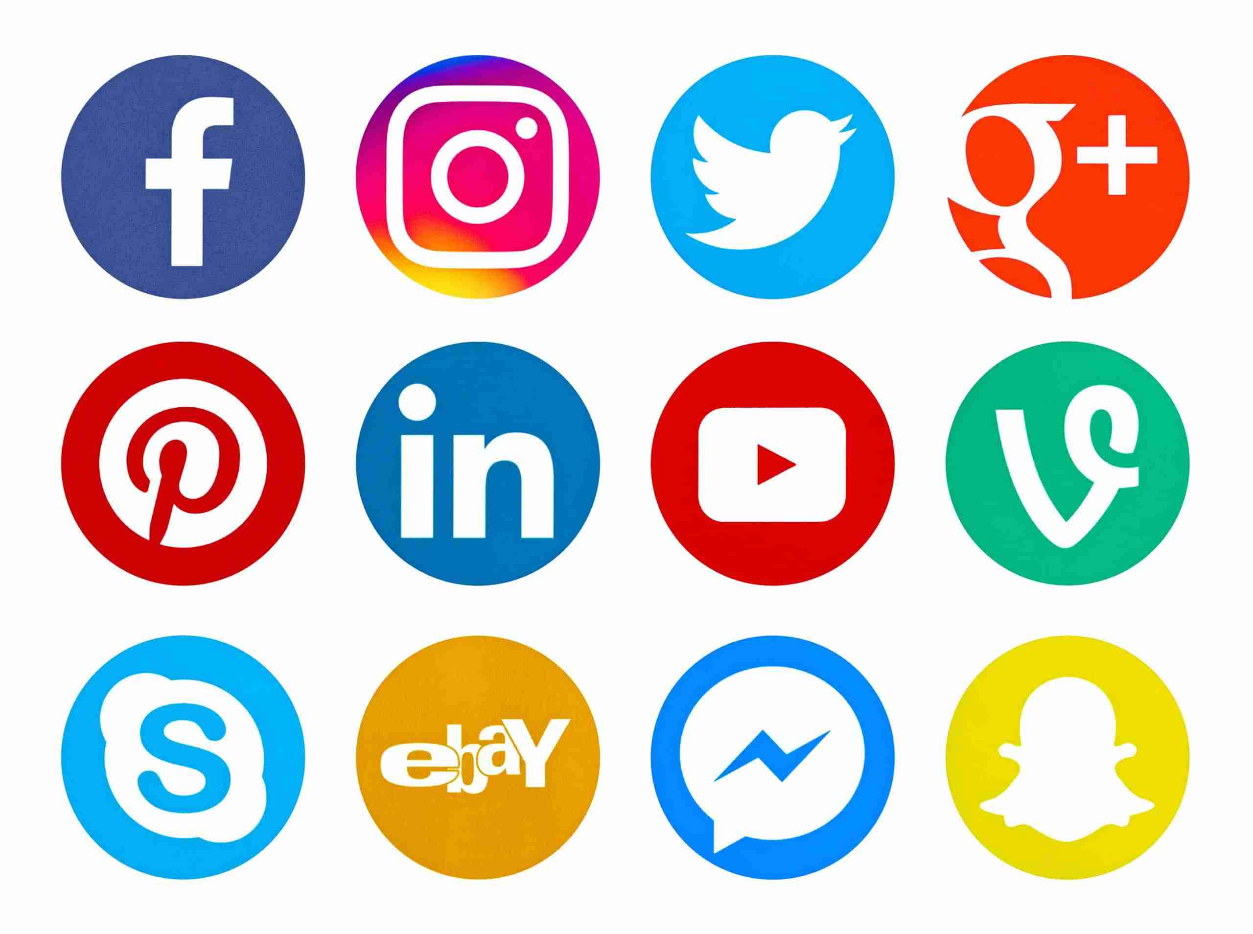 12 of the top social media icons