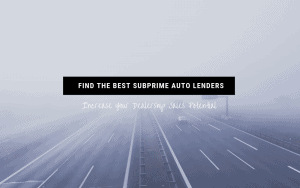Best Subprime Auto Lenders Graphic