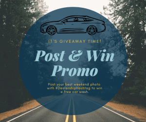 Social promo graphic for car sales.