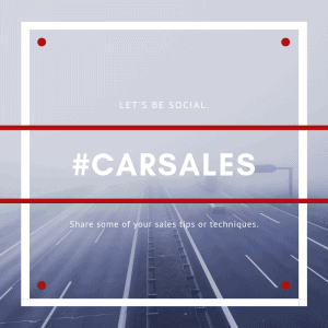Social Car Sales Graphic